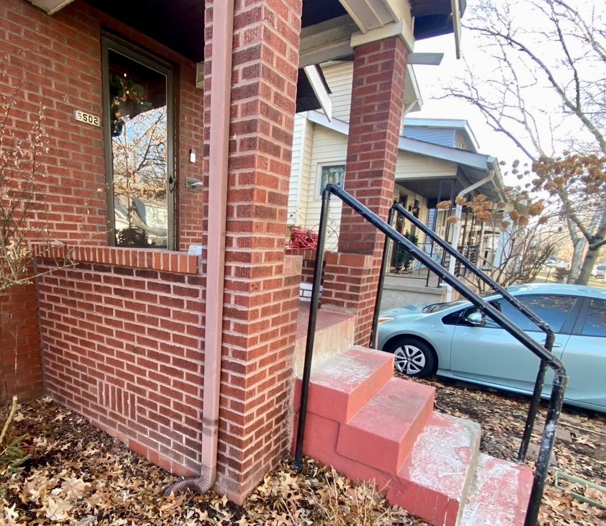 Repaired damaged brickwork in St. Louis for a seamless, finished appearance. - after